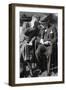 Roosevelt and Churchill Deep in Conversation at the Casablanca Conference, Morocco, January 1943-null-Framed Giclee Print