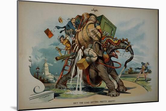 Roosevelt and Taft Cartoon-David J. Frent-Mounted Giclee Print