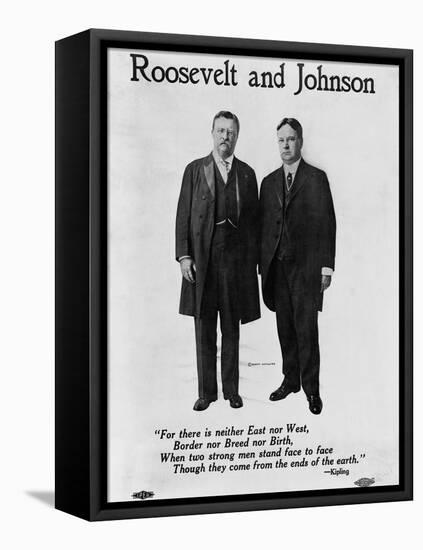 Roosevelt Campaign Poster for 1912 Presidential Election-null-Framed Stretched Canvas