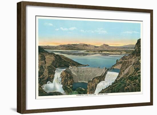 Roosevelt Dam, Apache Trail-null-Framed Art Print