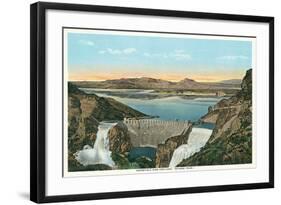 Roosevelt Dam, Apache Trail-null-Framed Art Print