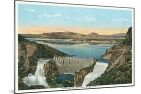 Roosevelt Dam, Apache Trail-null-Mounted Art Print