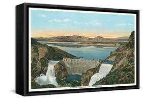 Roosevelt Dam, Apache Trail-null-Framed Stretched Canvas