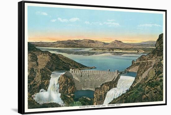 Roosevelt Dam, Apache Trail-null-Framed Stretched Canvas