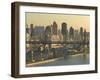 Roosevelt Island and Queensboro Bridge, New York, USA-Walter Bibikow-Framed Photographic Print