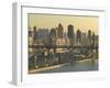 Roosevelt Island and Queensboro Bridge, New York, USA-Walter Bibikow-Framed Photographic Print
