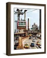 Roosevelt Island Tram and Ed Koch Queensboro Bridge (Queensbridge) Entry View, Manhattan, New York-Philippe Hugonnard-Framed Photographic Print