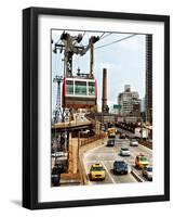 Roosevelt Island Tram and Ed Koch Queensboro Bridge (Queensbridge) Entry View, Manhattan, New York-Philippe Hugonnard-Framed Photographic Print