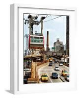 Roosevelt Island Tram and Ed Koch Queensboro Bridge (Queensbridge) Entry View, Manhattan, New York-Philippe Hugonnard-Framed Photographic Print