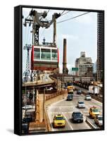 Roosevelt Island Tram and Ed Koch Queensboro Bridge (Queensbridge) Entry View, Manhattan, New York-Philippe Hugonnard-Framed Stretched Canvas