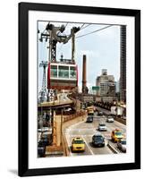 Roosevelt Island Tram and Ed Koch Queensboro Bridge (Queensbridge) Entry View, Manhattan, New York-Philippe Hugonnard-Framed Photographic Print