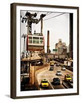 Roosevelt Island Tram and Ed Koch Queensboro Bridge (Queensbridge) Entry View, Manhattan, New York-Philippe Hugonnard-Framed Premium Photographic Print