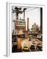 Roosevelt Island Tram and Ed Koch Queensboro Bridge (Queensbridge) Entry View, Manhattan, New York-Philippe Hugonnard-Framed Premium Photographic Print