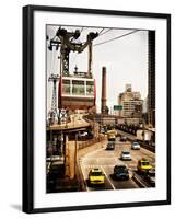 Roosevelt Island Tram and Ed Koch Queensboro Bridge (Queensbridge) Entry View, Manhattan, New York-Philippe Hugonnard-Framed Premium Photographic Print