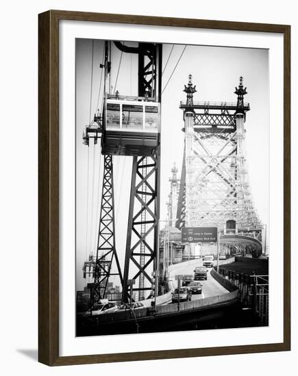 Roosevelt Island Tram and Ed Koch Queensboro Bridge (Queensbridge), Manhattan, New York City-Philippe Hugonnard-Framed Premium Photographic Print