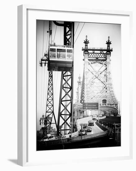 Roosevelt Island Tram and Ed Koch Queensboro Bridge (Queensbridge), Manhattan, New York City-Philippe Hugonnard-Framed Premium Photographic Print
