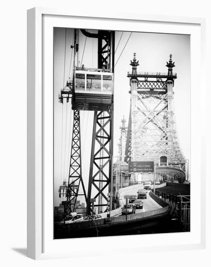 Roosevelt Island Tram and Ed Koch Queensboro Bridge (Queensbridge), Manhattan, New York City-Philippe Hugonnard-Framed Premium Photographic Print