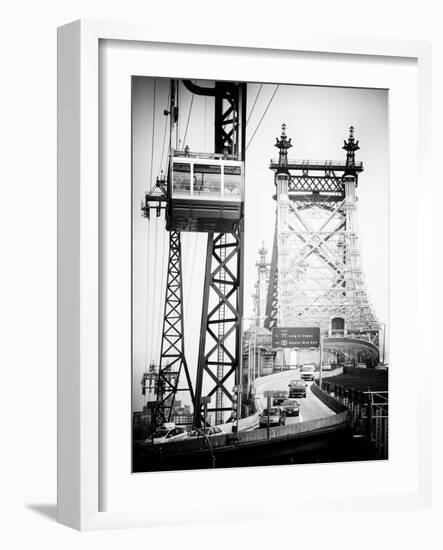 Roosevelt Island Tram and Ed Koch Queensboro Bridge (Queensbridge), Manhattan, New York City-Philippe Hugonnard-Framed Photographic Print