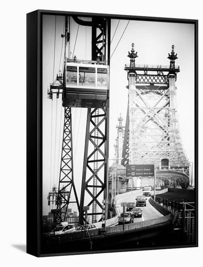 Roosevelt Island Tram and Ed Koch Queensboro Bridge (Queensbridge), Manhattan, New York City-Philippe Hugonnard-Framed Stretched Canvas