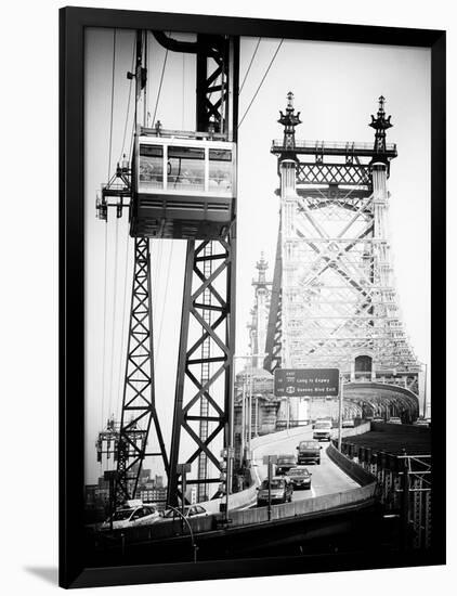 Roosevelt Island Tram and Ed Koch Queensboro Bridge (Queensbridge), Manhattan, New York City-Philippe Hugonnard-Framed Photographic Print