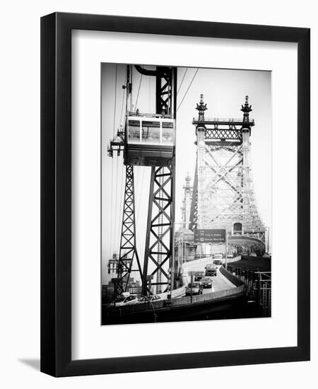 Roosevelt Island Tram and Ed Koch Queensboro Bridge (Queensbridge), Manhattan, New York City-Philippe Hugonnard-Framed Premium Photographic Print