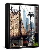 Roosevelt Island Tram and Ed Koch Queensboro Bridge (Queensbridge) Views, Manhattan, New York, US-Philippe Hugonnard-Framed Stretched Canvas