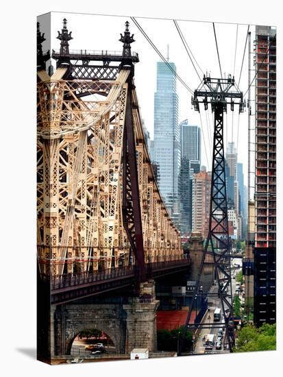 Roosevelt Island Tram and Ed Koch Queensboro Bridge (Queensbridge) Views, Manhattan, New York, US-Philippe Hugonnard-Stretched Canvas