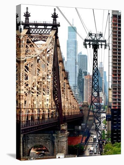 Roosevelt Island Tram and Ed Koch Queensboro Bridge (Queensbridge) Views, Manhattan, New York, US-Philippe Hugonnard-Stretched Canvas