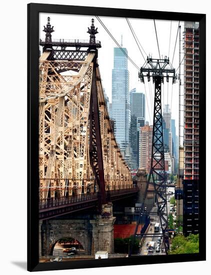 Roosevelt Island Tram and Ed Koch Queensboro Bridge (Queensbridge) Views, Manhattan, New York, US-Philippe Hugonnard-Framed Photographic Print