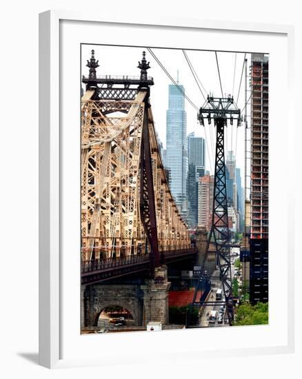 Roosevelt Island Tram and Ed Koch Queensboro Bridge (Queensbridge) Views, Manhattan, New York, US-Philippe Hugonnard-Framed Photographic Print