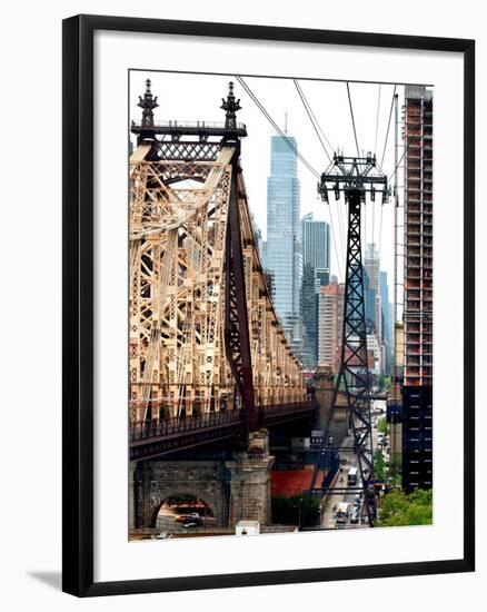 Roosevelt Island Tram and Ed Koch Queensboro Bridge (Queensbridge) Views, Manhattan, New York, US-Philippe Hugonnard-Framed Photographic Print