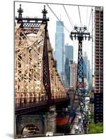 Roosevelt Island Tram and Ed Koch Queensboro Bridge (Queensbridge) Views, Manhattan, New York, US-Philippe Hugonnard-Mounted Photographic Print