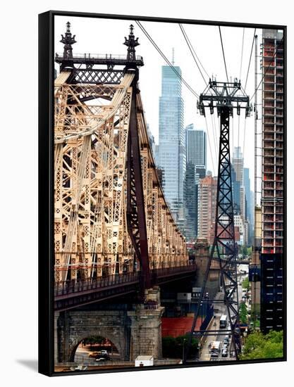 Roosevelt Island Tram and Ed Koch Queensboro Bridge (Queensbridge) Views, Manhattan, New York, US-Philippe Hugonnard-Framed Stretched Canvas