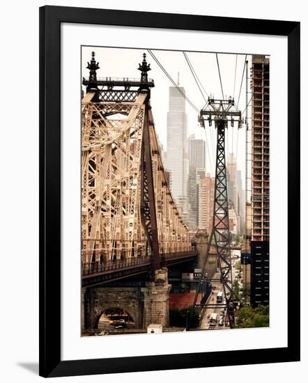 Roosevelt Island Tram and Ed Koch Queensboro Bridge (Queensbridge) Views, Manhattan, New York-Philippe Hugonnard-Framed Photographic Print