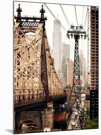 Roosevelt Island Tram and Ed Koch Queensboro Bridge (Queensbridge) Views, Manhattan, New York-Philippe Hugonnard-Mounted Photographic Print