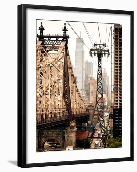 Roosevelt Island Tram and Ed Koch Queensboro Bridge (Queensbridge) Views, Manhattan, New York-Philippe Hugonnard-Framed Photographic Print