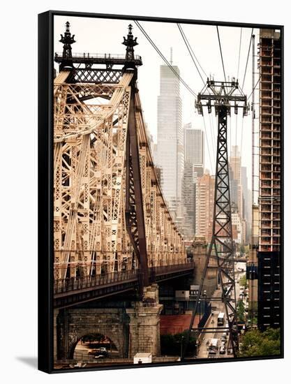 Roosevelt Island Tram and Ed Koch Queensboro Bridge (Queensbridge) Views, Manhattan, New York-Philippe Hugonnard-Framed Stretched Canvas