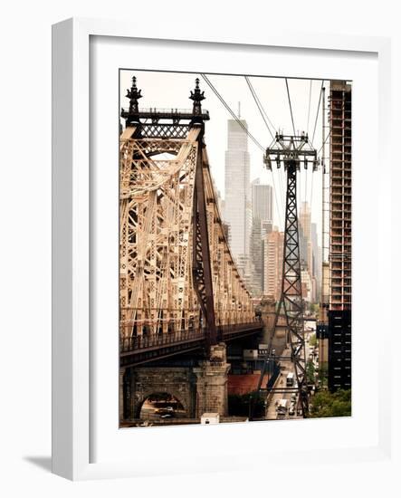 Roosevelt Island Tram and Ed Koch Queensboro Bridge (Queensbridge) Views, Manhattan, New York-Philippe Hugonnard-Framed Photographic Print