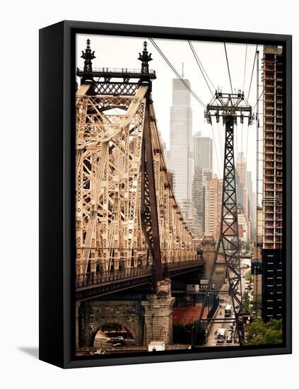 Roosevelt Island Tram and Ed Koch Queensboro Bridge (Queensbridge) Views, Manhattan, New York-Philippe Hugonnard-Framed Stretched Canvas