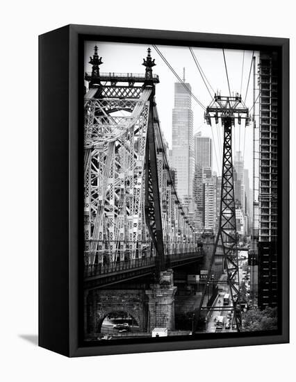 Roosevelt Island Tram and Ed Koch Queensboro Bridge (Queensbridge) Views, Manhattan, New York-Philippe Hugonnard-Framed Stretched Canvas