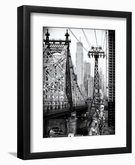 Roosevelt Island Tram and Ed Koch Queensboro Bridge (Queensbridge) Views, Manhattan, New York-Philippe Hugonnard-Framed Premium Photographic Print