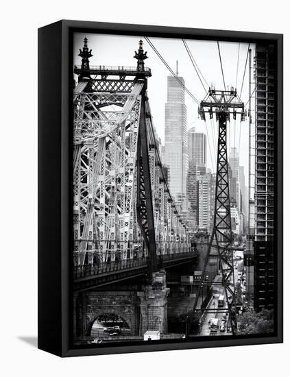 Roosevelt Island Tram and Ed Koch Queensboro Bridge (Queensbridge) Views, Manhattan, New York-Philippe Hugonnard-Framed Stretched Canvas