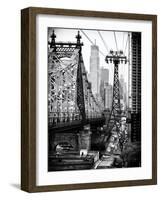 Roosevelt Island Tram and Ed Koch Queensboro Bridge (Queensbridge) Views, Manhattan, New York-Philippe Hugonnard-Framed Art Print