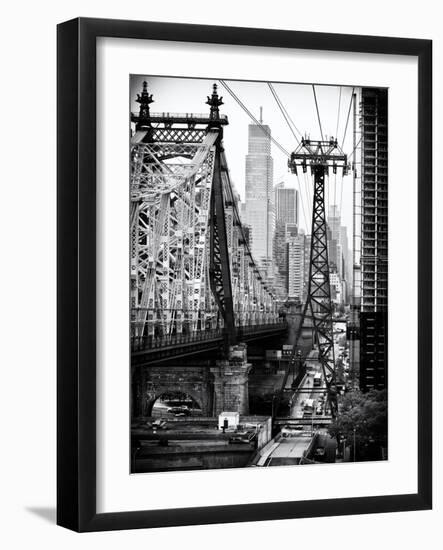 Roosevelt Island Tram and Ed Koch Queensboro Bridge (Queensbridge) Views, Manhattan, New York-Philippe Hugonnard-Framed Art Print