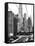 Roosevelt Island Tram Station (Manhattan Side), Manhattan, New York, Black and White Photography-Philippe Hugonnard-Framed Stretched Canvas