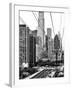 Roosevelt Island Tram Station (Manhattan Side), Manhattan, New York, Black and White Photography-Philippe Hugonnard-Framed Premium Photographic Print