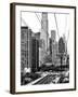 Roosevelt Island Tram Station (Manhattan Side), Manhattan, New York, Black and White Photography-Philippe Hugonnard-Framed Premium Photographic Print