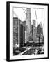 Roosevelt Island Tram Station (Manhattan Side), Manhattan, New York, Black and White Photography-Philippe Hugonnard-Framed Premium Photographic Print