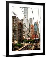 Roosevelt Island Tram Station (Manhattan Side), Manhattan, New York, United States, Vintage-Philippe Hugonnard-Framed Photographic Print