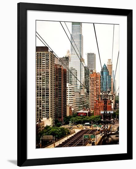 Roosevelt Island Tram Station (Manhattan Side), Manhattan, New York, United States, Vintage-Philippe Hugonnard-Framed Photographic Print